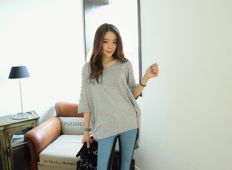 WT6171 Stylish Top Grey